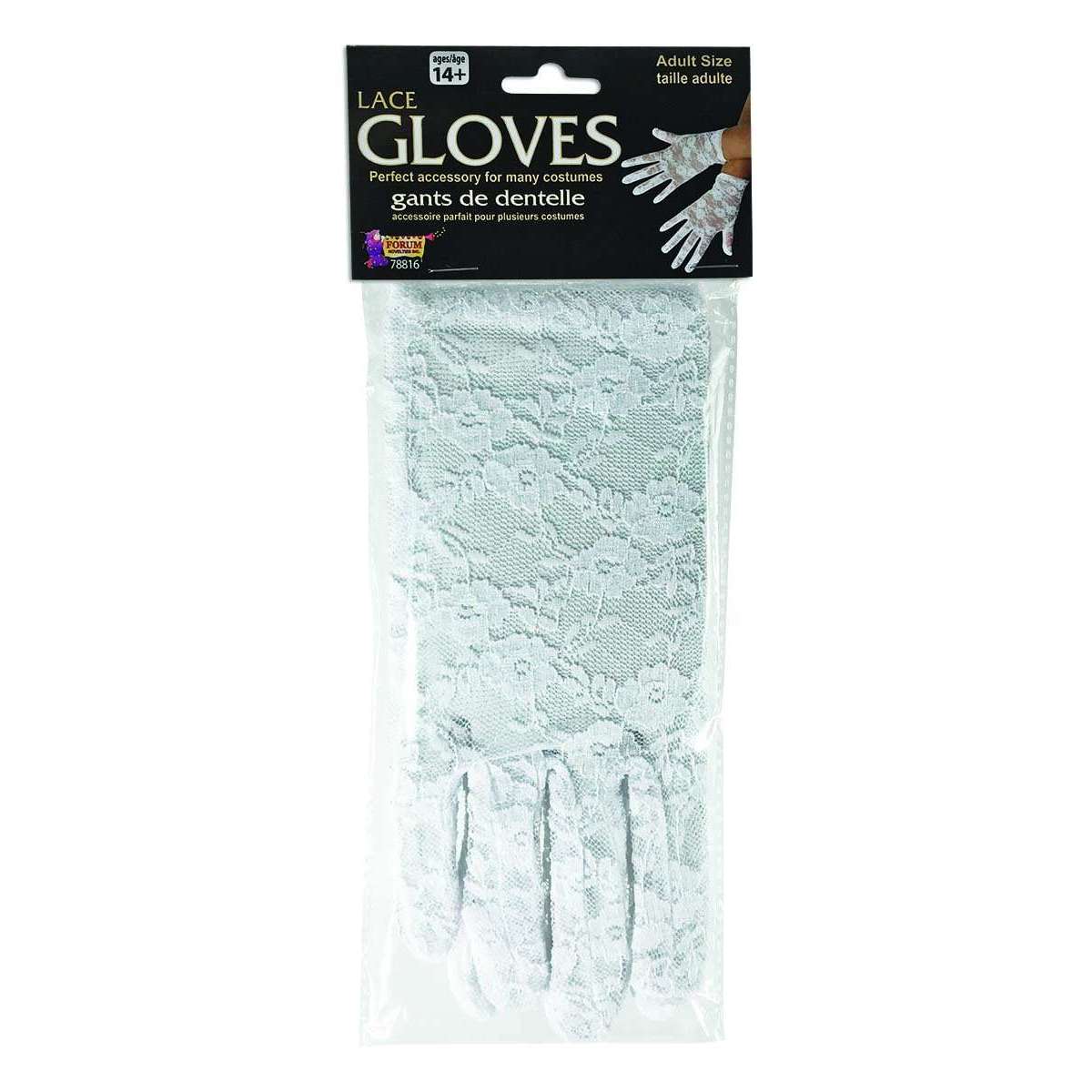 White Lace Gloves