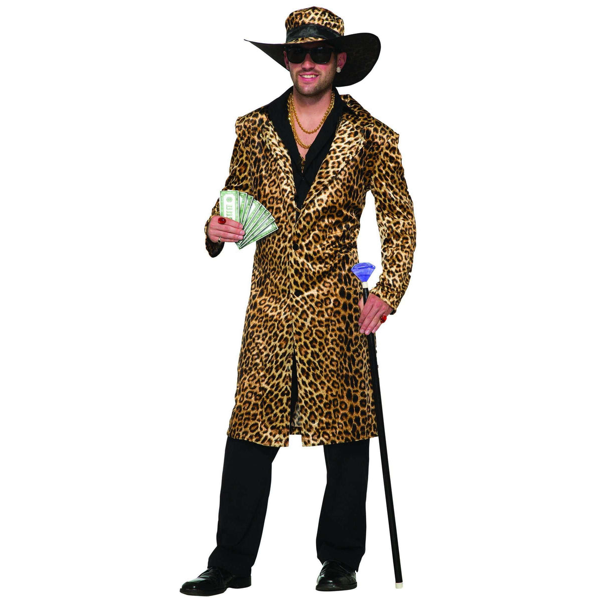 Funky Leopard Pimp Adult Costume