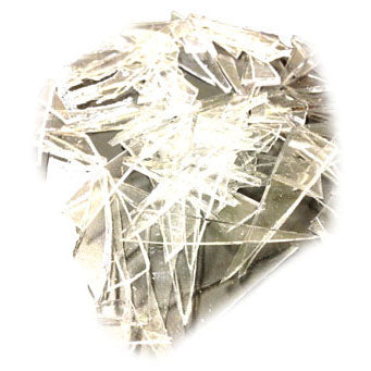 Crystal Clear Silicone Rubber Glass - SHARDS 1 LB - Shards,1 Pound