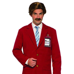 Anchorman Ron Burgundy Adult Wig & Moustache Set