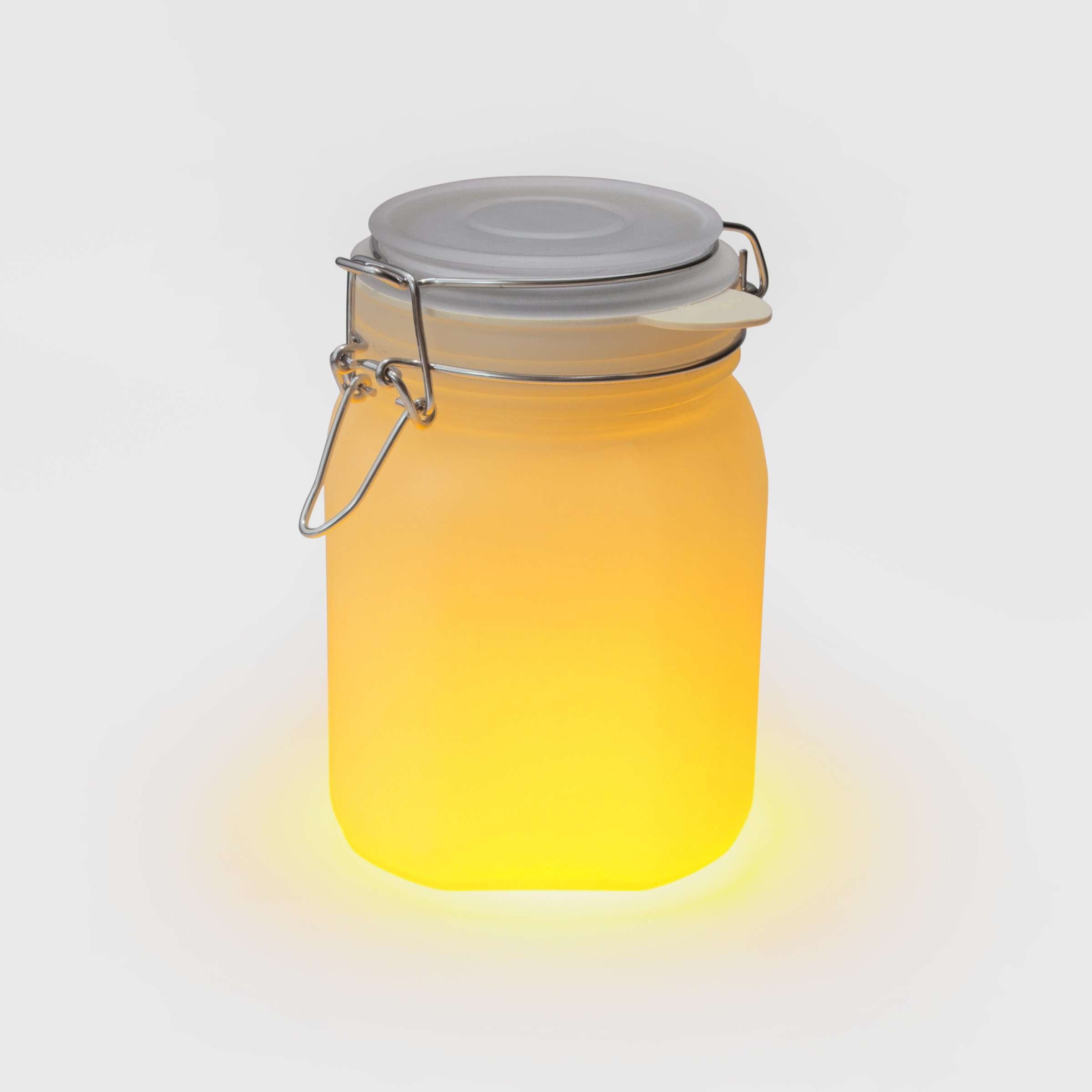 Solar Powered Sun Frosted Mason Jar