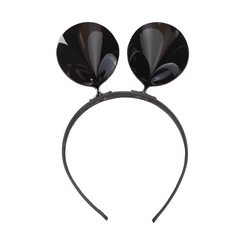 Black Vinyl Mouse Ear Headband