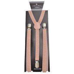 Rose Gold Glitter Suspenders