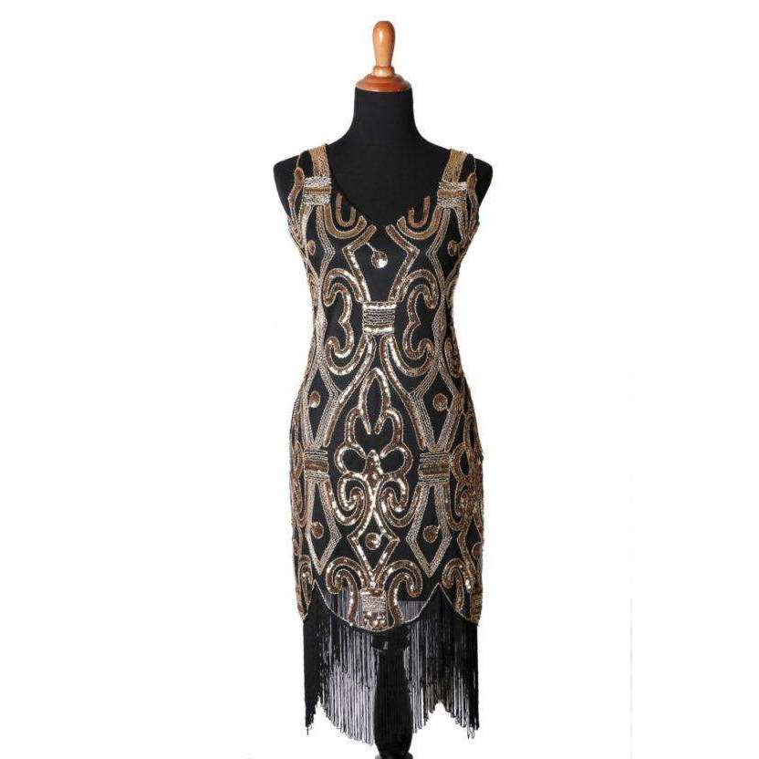 Unique Art Deco Flapper Dress