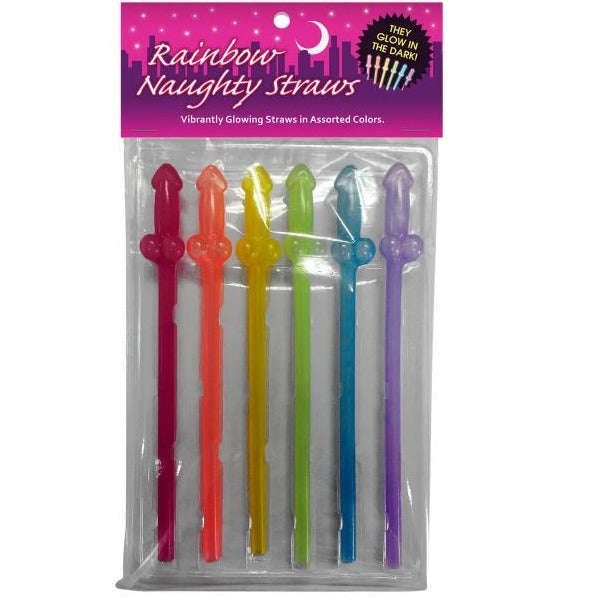 Rainbow Naughty Straws