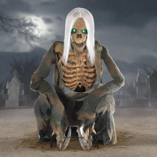 Crouching Bones Animated Prop Decoration