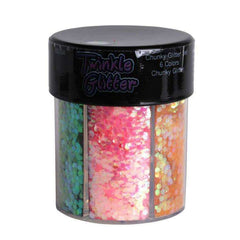 Twinkle Glitter Multicolor Flakes (6 Pack)