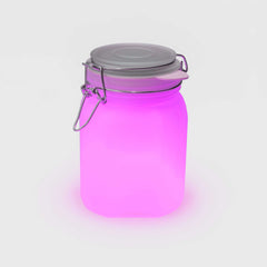 Solar Powered Sun Frosted Mason Jar