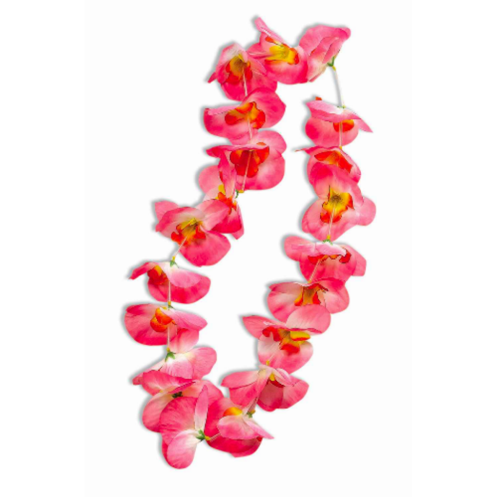 Pink & Orange Small Flower Lei