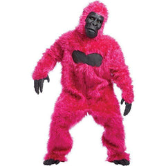 Pink Gorilla Suit Adult Costume & Mask