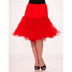 Red Tea Length Petticoat