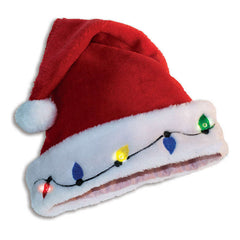 Christmas Light up Santa Hat