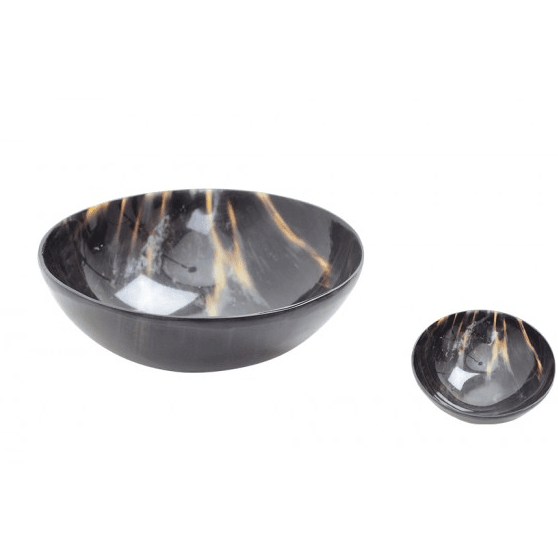 Black Cow Horn Bowl