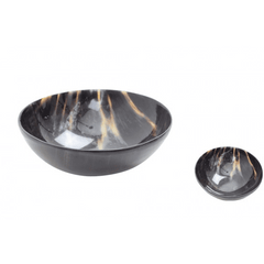 Black Cow Horn Bowl