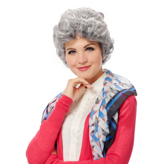 Sassy Senior Grey Unisex Wig