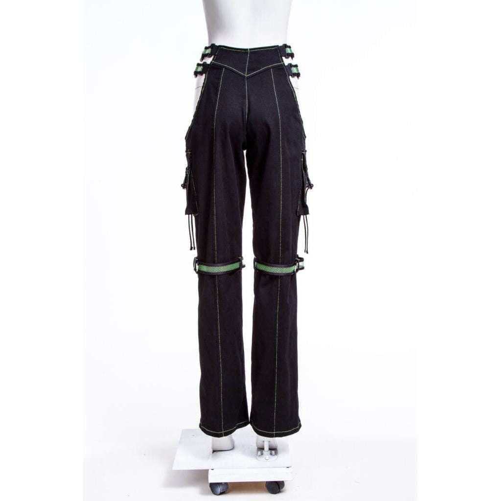 Cyberpunk Straight Leg Buckle Strapped Cargo Pants