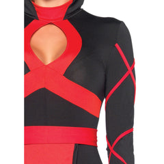 Deadly Dragon Ninja Blue & Black Women's Sexy Costume