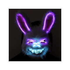 Neon Light Up LED Bunny Mask