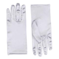 9" Wrist Length Adult Satin Gloves