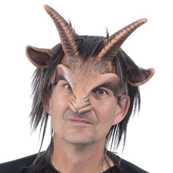 Goat Boy Head Piece Latex Mask