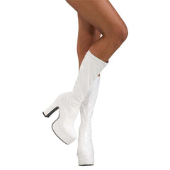 3" Heel White Go-Go Boots