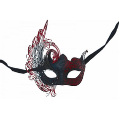 Swan Asymmetric Venetian Mask