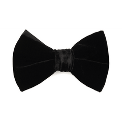 Black Velvet Bow Tie