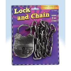 3' Plastic Lock And Chain Prop