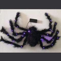 Light Up Spooky Black Spider Prop