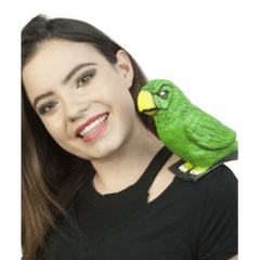 Shoulder Buddy Green Parrot