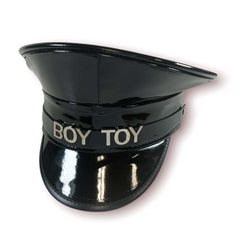 Law Dog Lettered Black Patent Police Hat