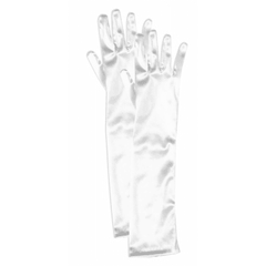 White Satin Child's Opera Gloves