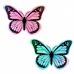 Rainbow Sherbet Tie Dye Velvet UV Butterfly Cover Pasties