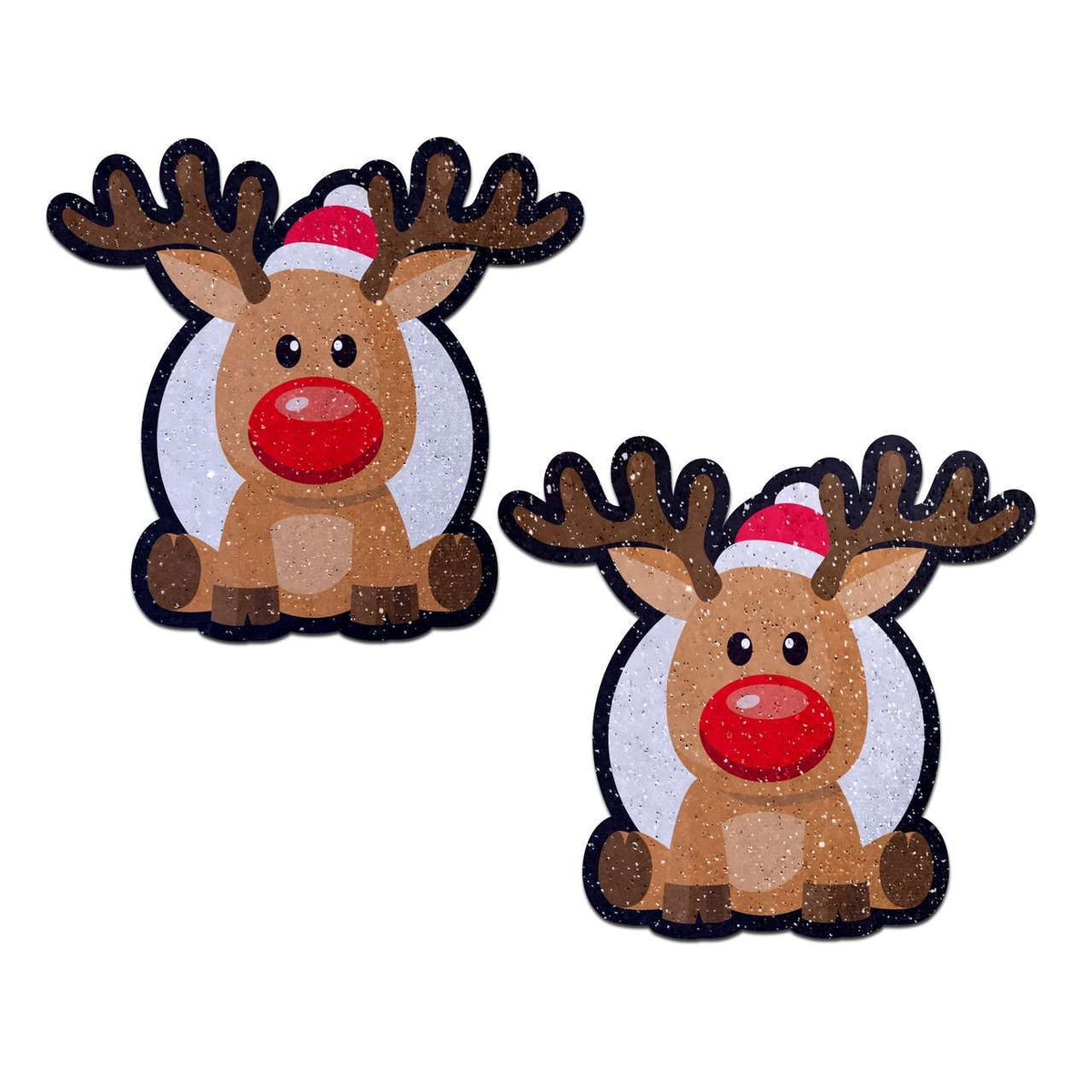 Red Nose Rudolph Nipple Pasties