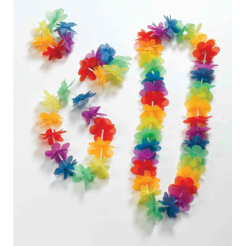 Multi Flower Leis (4 Pack)