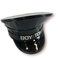 Law Dog Lettered Black Patent Police Hat