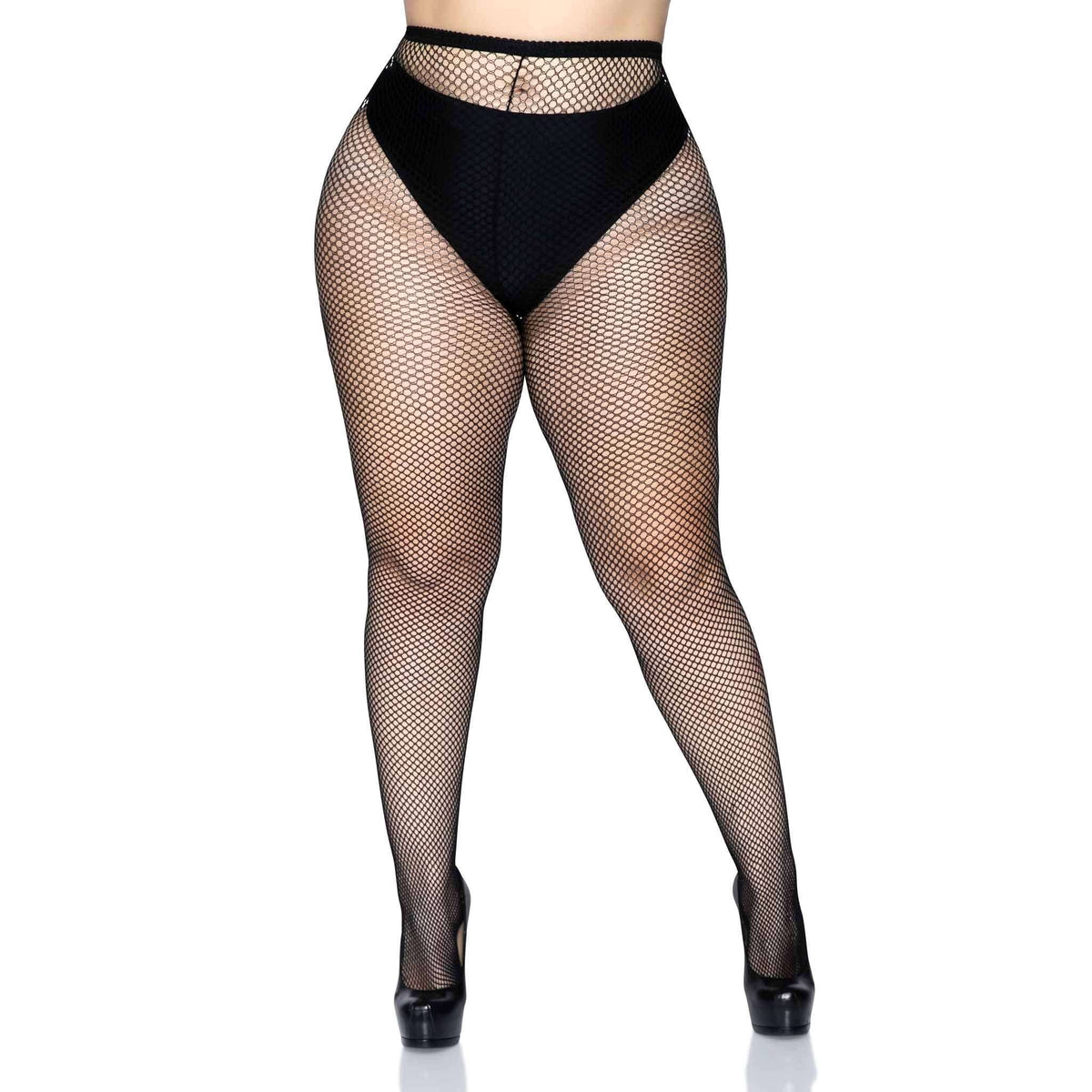 Plus Size Fishnet Pantyhose