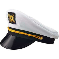 White Yacht Captain Cap