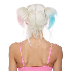 Fowl Play Pink & Blue Pigtail Wig