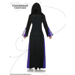 Mystic Witch Purple & Black Robe Women's Costume