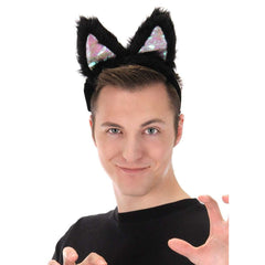 Light-Up Black Cat LumenEars Headband