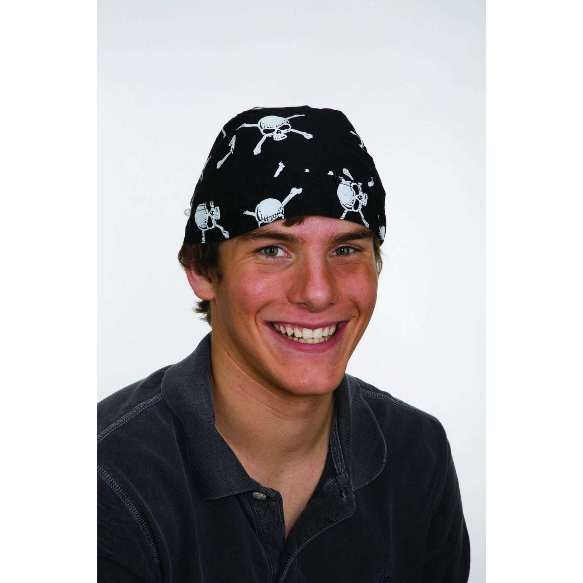 Black Pirate Bandana w/Skull and Knives