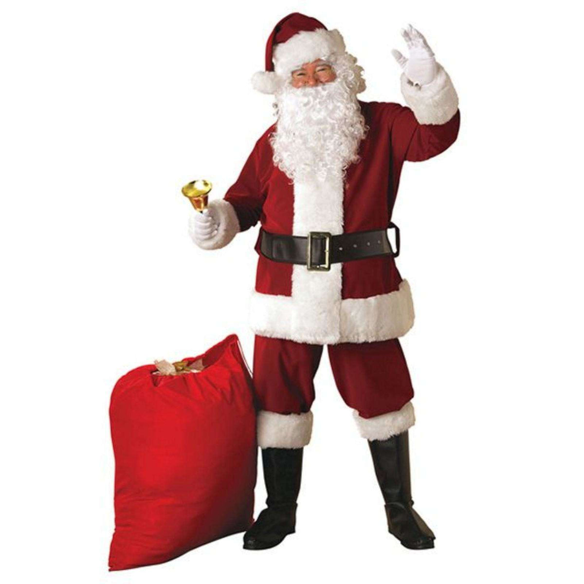 Crimson Regal Santa Suit Adult Costume