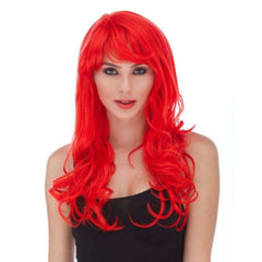 Burlesque Side Fringe Wavy Wig