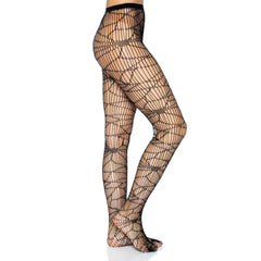 Black Distressed Sexy Fishnet Tights