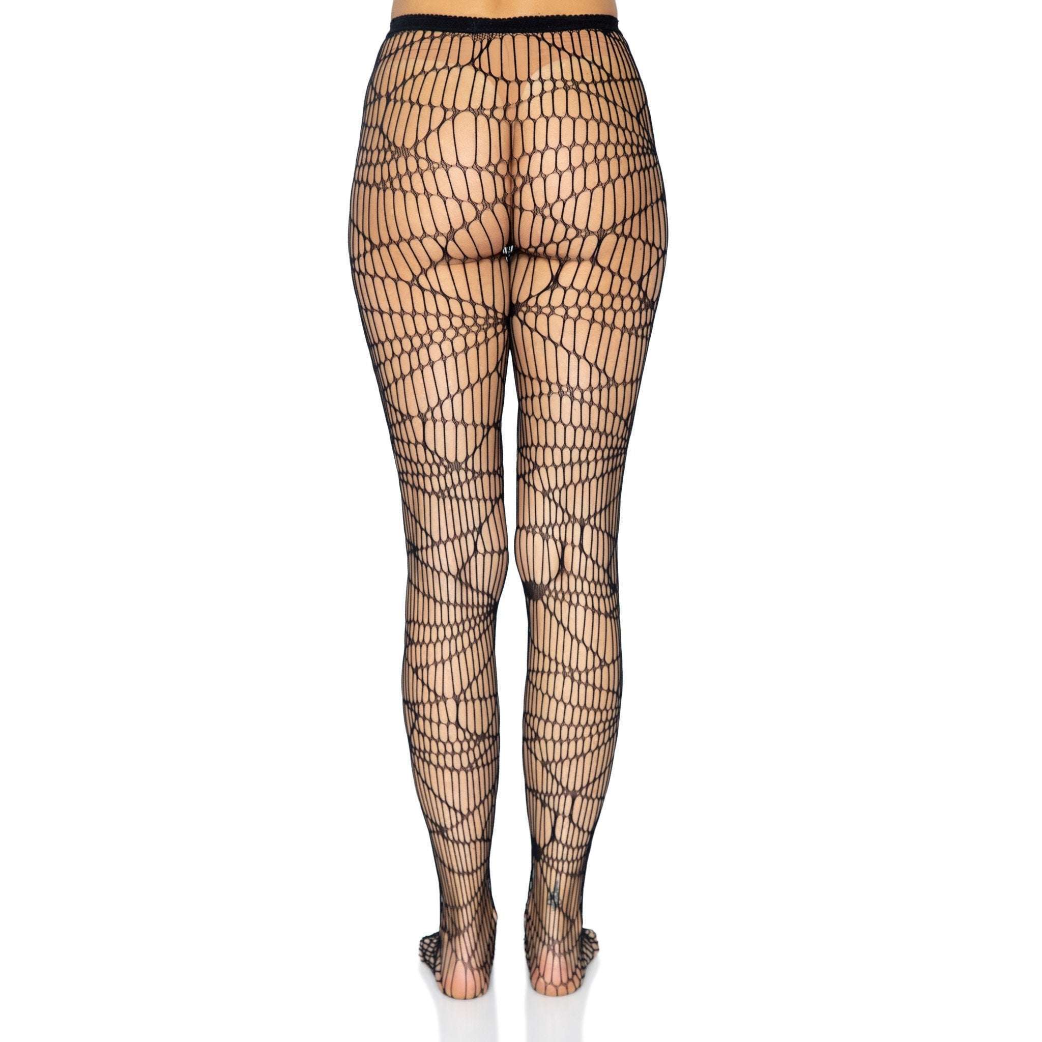 Black Distressed Sexy Fishnet Tights