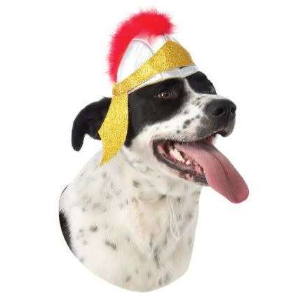 Cloth Roman Helmet Dog Costume