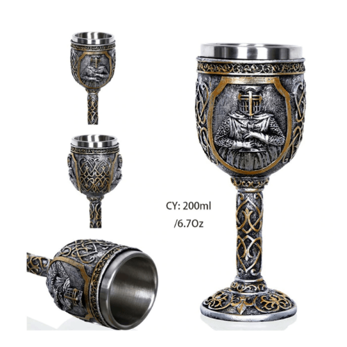 Armor Warrior Wine Glass