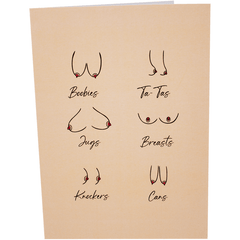 Naughty Knockers Inappropiate 3D Boobs Card