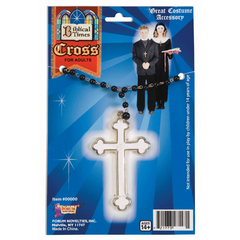 White Cross Necklace